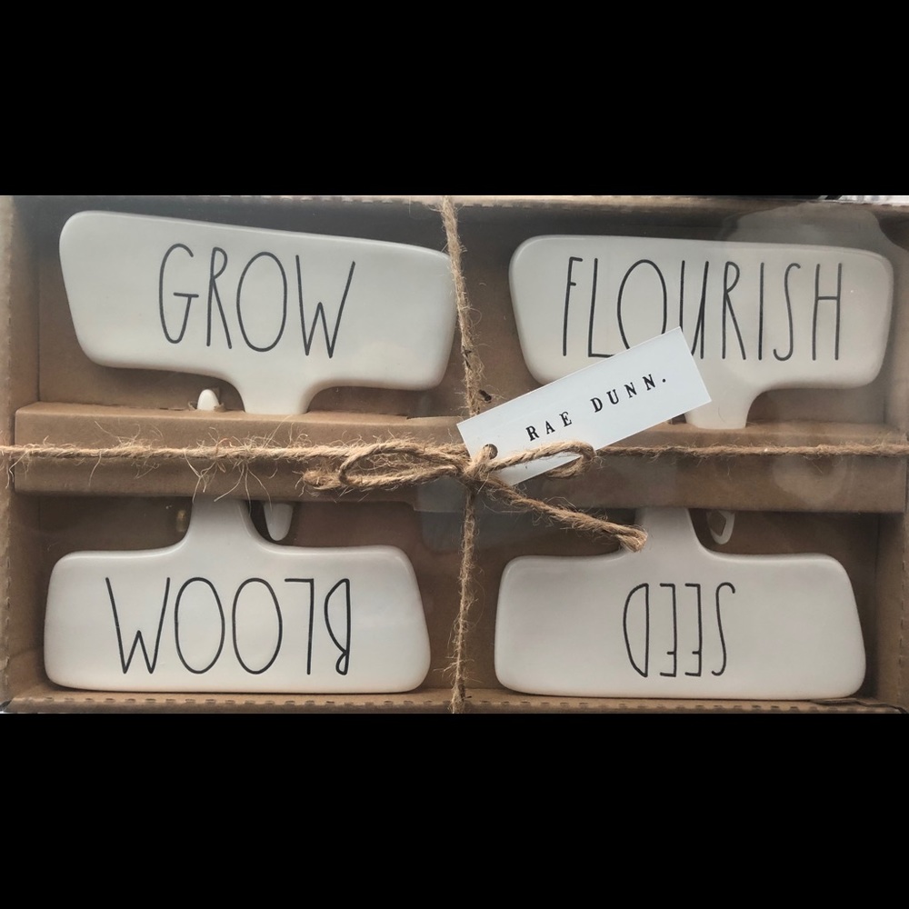 New Authentic RAE DUNN Garden Tags